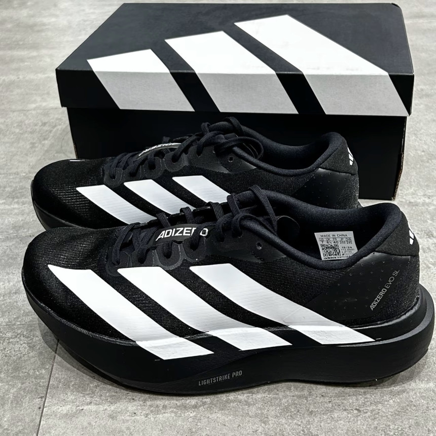 아디다스 아디제로 EVO SL 코어 블랙 클라우드 화이트 JP7149