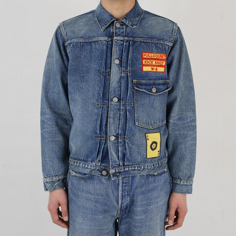 폴카운트 데님 자켓 Type1 Denim Jacket Dartford With Patch 청자켓 2107HA - 상세 이미지 5