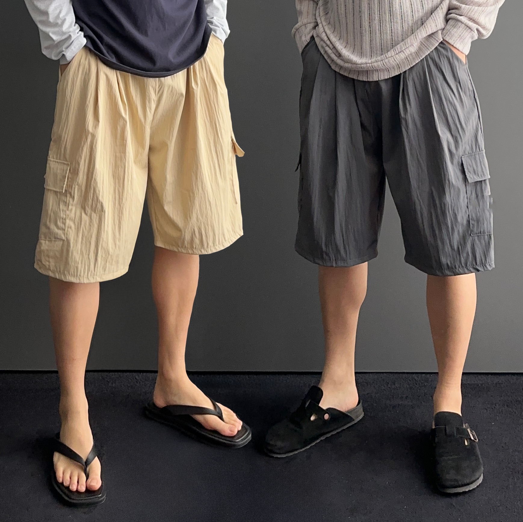 나일론반바지 남자버뮤다팬츠 남자6부반바지 - 상품 이미지