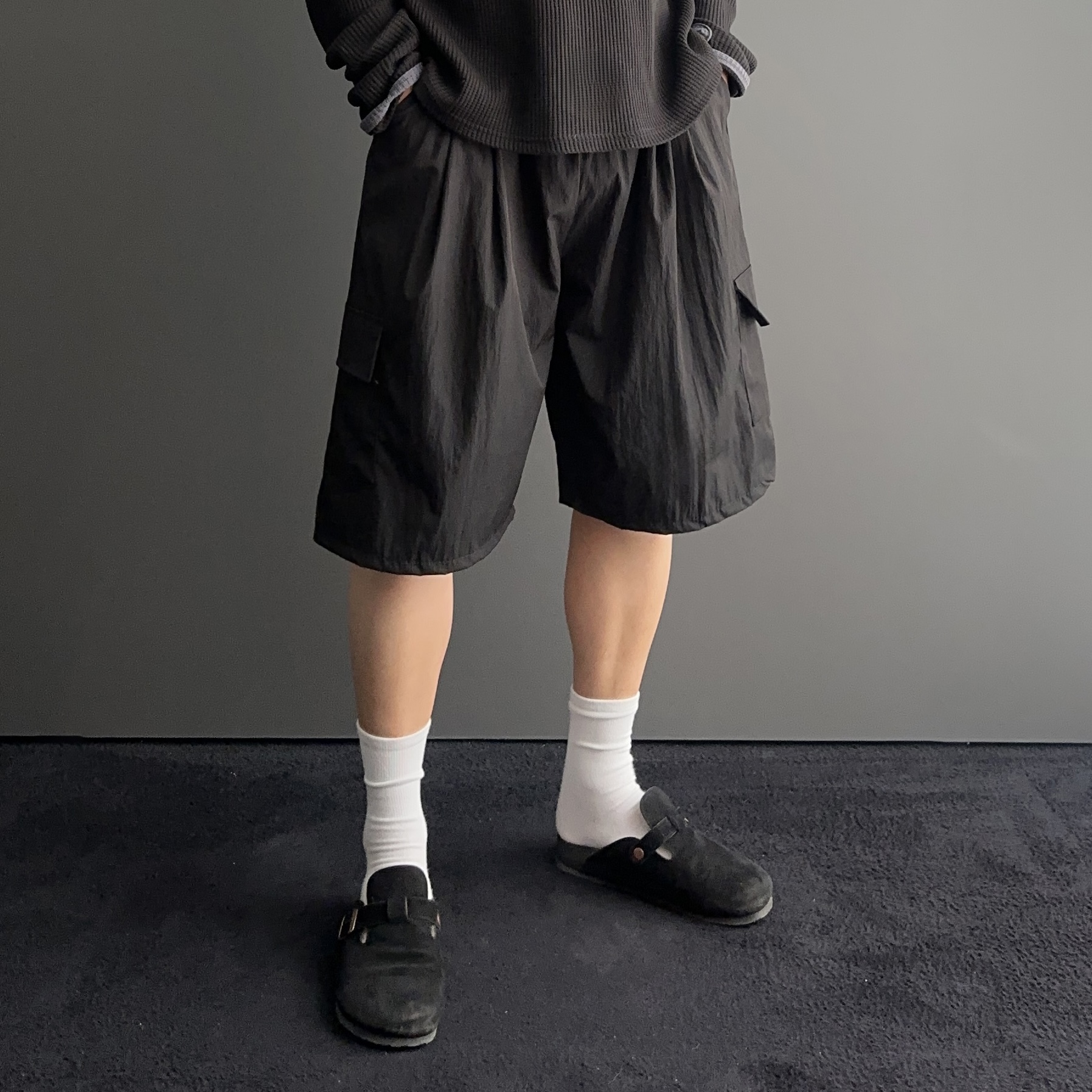 1+1 나일론반바지 남자버뮤다팬츠 남자6부반바지 - 상세 이미지 5