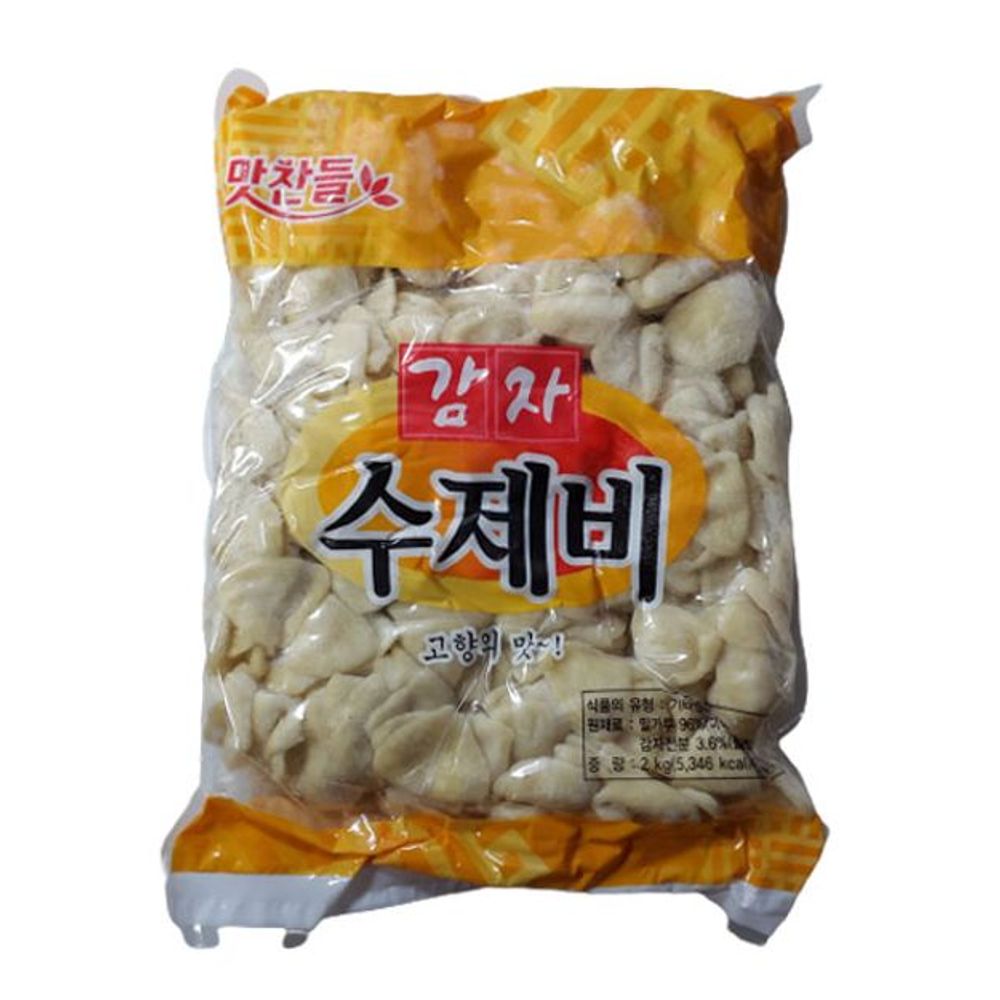 냉동 감자 수제비 풍부한 맛 맛찬들 2kg 건강한 다용도 저온 보관 간편 조리 전통 : 종합선물나라