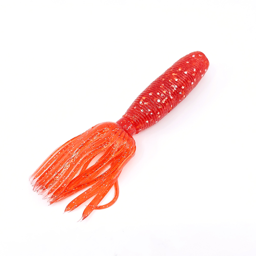 캣츠크로우 아네모네 배스 이카웜 노싱커웜 고비중웜 005 레드 실버, 10cm(4인치) - 상세 이미지 3