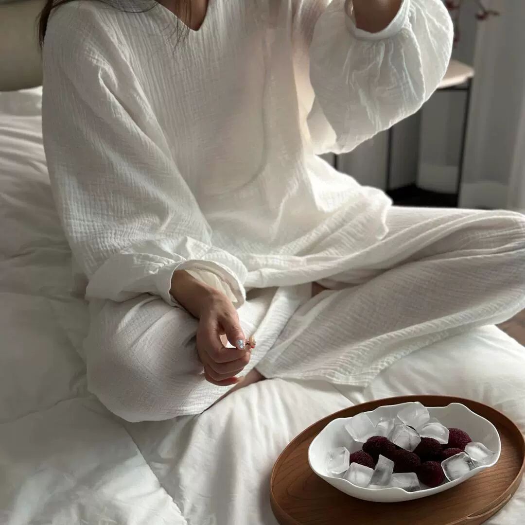코튼 잠옷 홈웨어 파자마 이미지 6