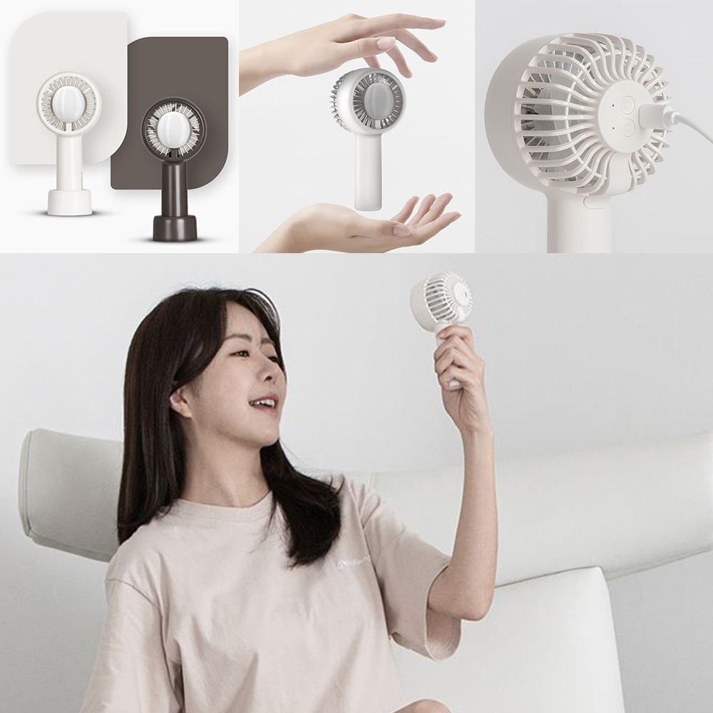 휴대용 급속 손선풍기 시원한 미니 무선 쿨링 냉각패드 - 상품 이미지