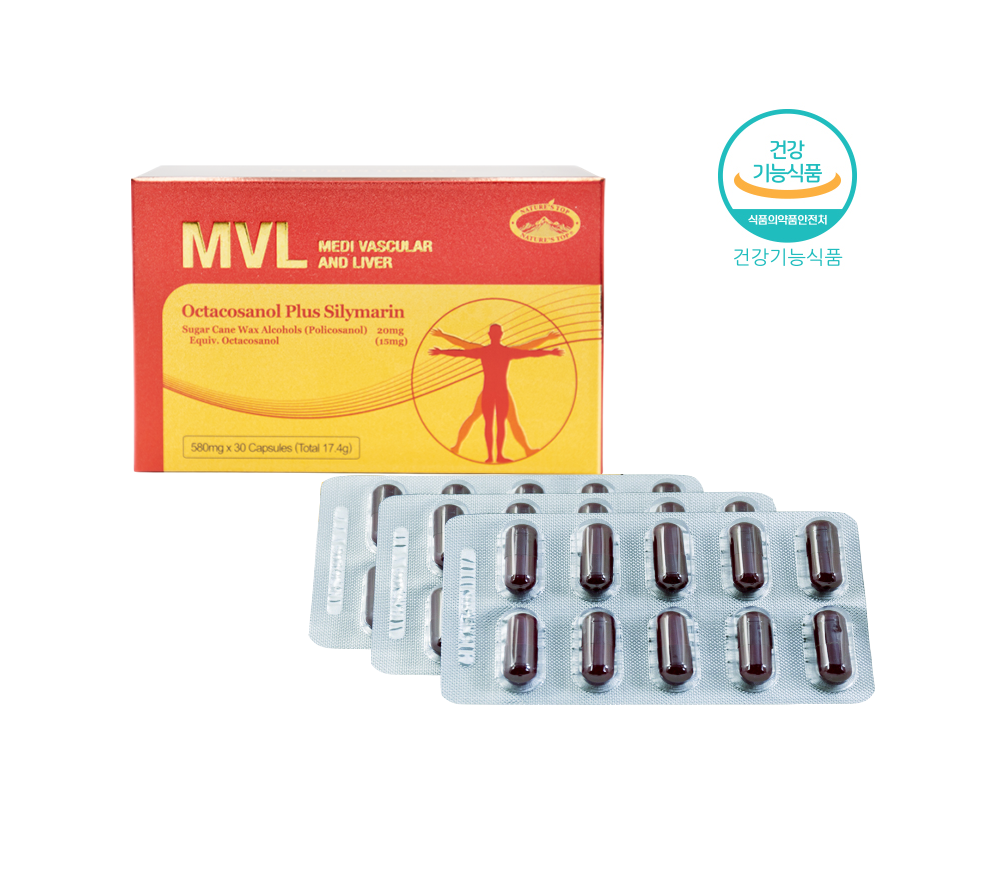 (정식수입 공식판매점) 네이쳐스탑 MVL 폴리코사놀 밀크시슬 옥타코사놀 실리마린 간 혈관 건강 30캡슐, 4개 - 상세 이미지 4