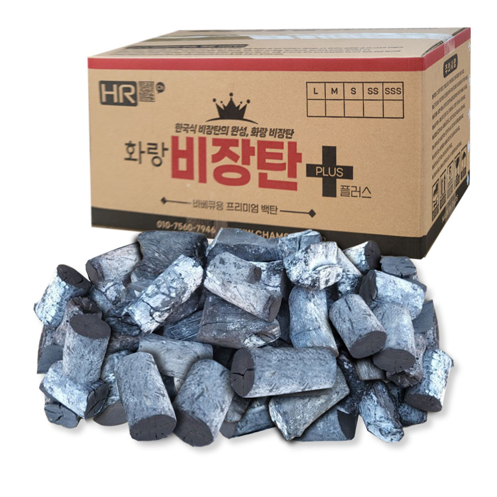 화랑 비장탄 S 마이띠유 라오스 백탄 참숯 캠핑 바베큐용 10kg, 1개