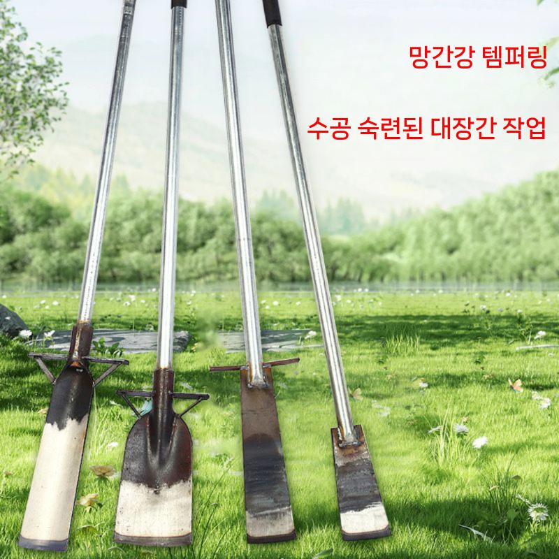 농업용 뿌리제거 날삽 일자형 예초삽 30x10cm 강철삽 - 상세 이미지 2
