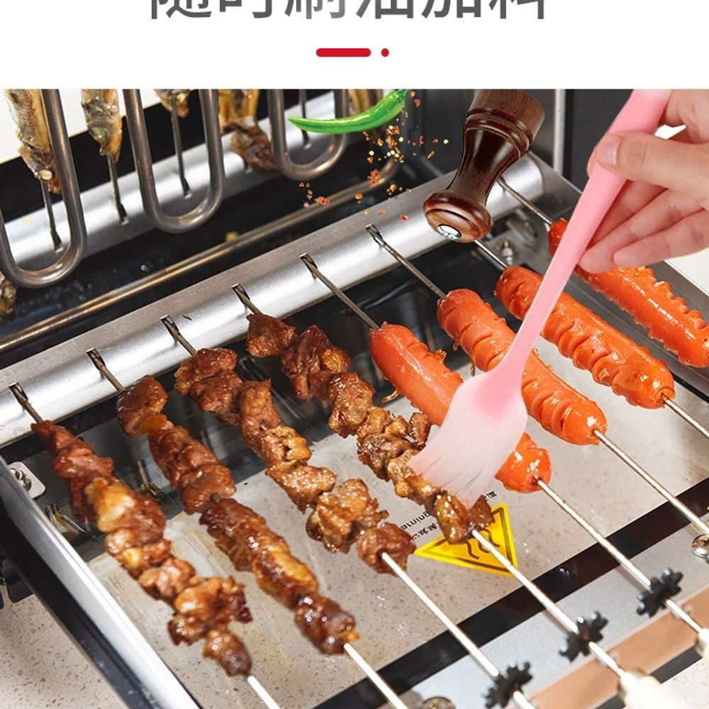 양꼬치구이기계 꼬치구이기 가정용 닭꼬치 전기 양꼬치구이 : 검은1