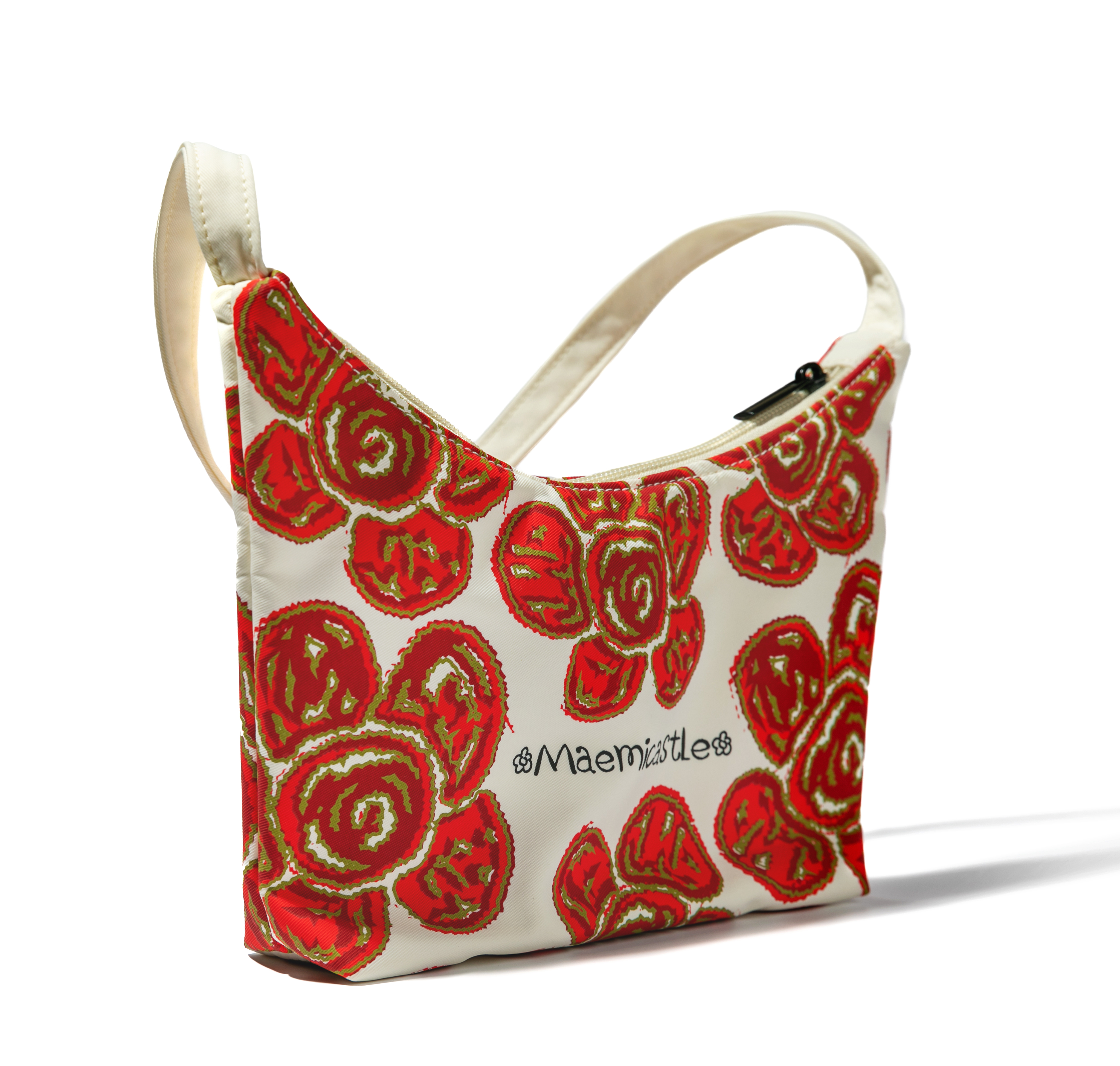 싱클레어 매미캐슬 콜라보 미니 호보백 숄더백 레드 여성용 - 상세 이미지 4