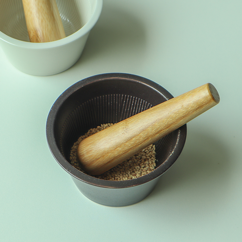 [정식수입] 킨토 절구 세트 일본 미니 마늘 깨갈이 도자기 절구통 이유식 - 상품 이미지