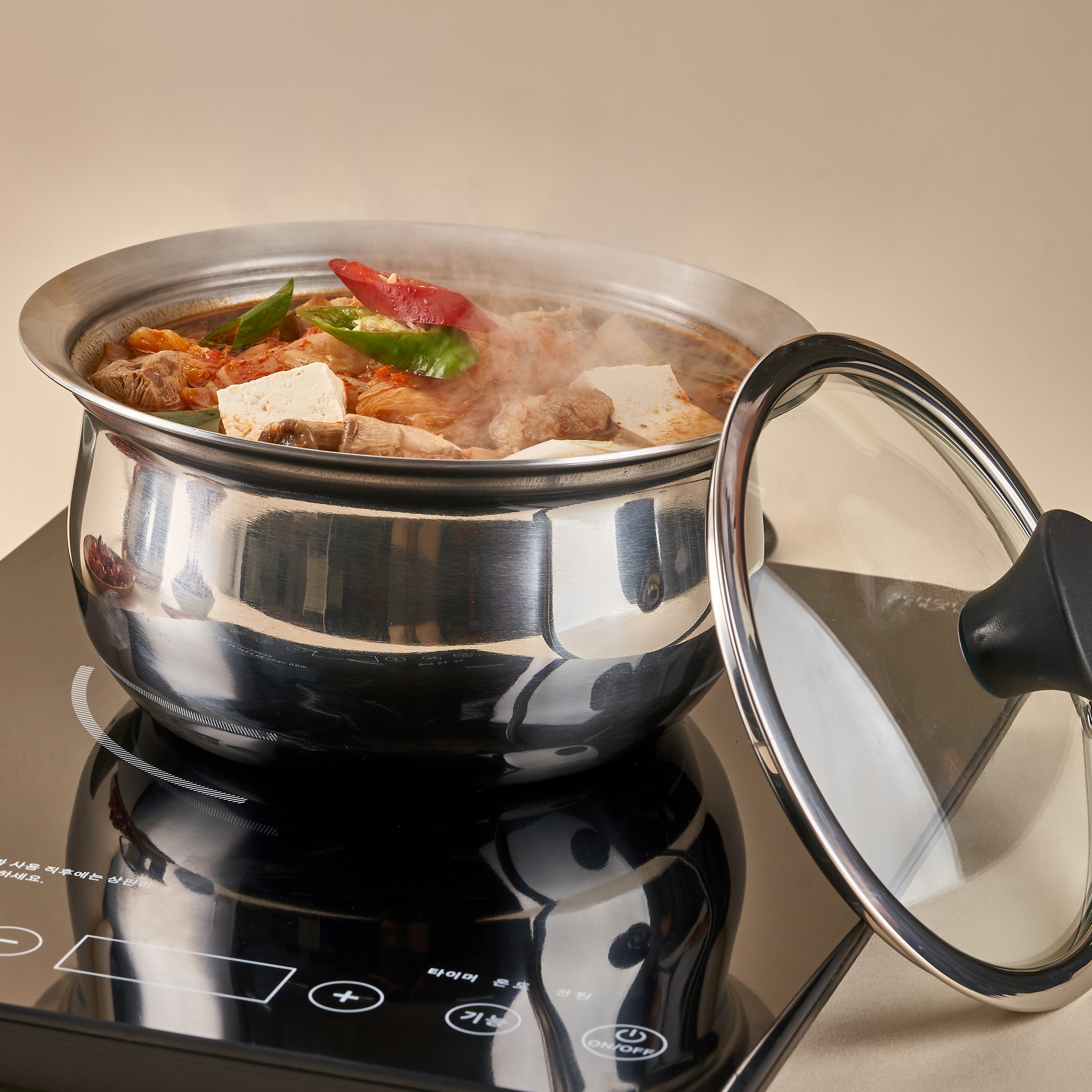 클래딘 통3중 인덕션 뚝배기 미니 스텐 계란찜 냄비 무균열 스테인리스 솥 - 상세 이미지 4
