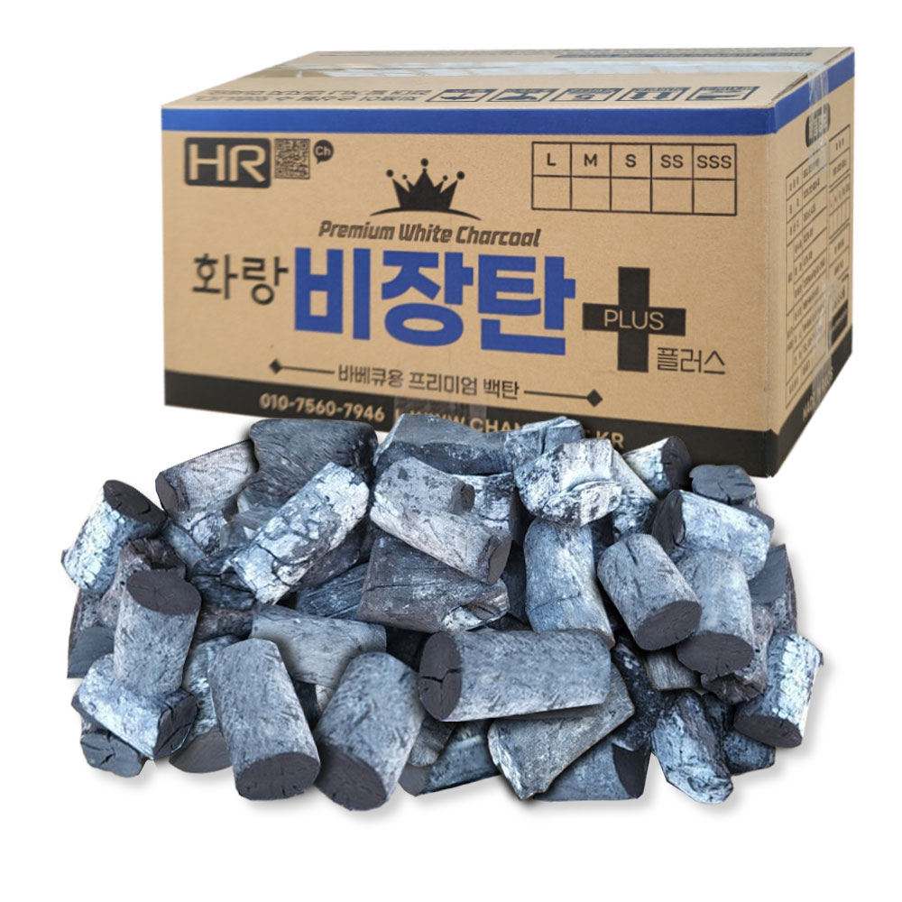 화랑 비장탄 S 마이띠유 라오스 백탄 참숯 캠핑 바베큐용 7kg, 1개