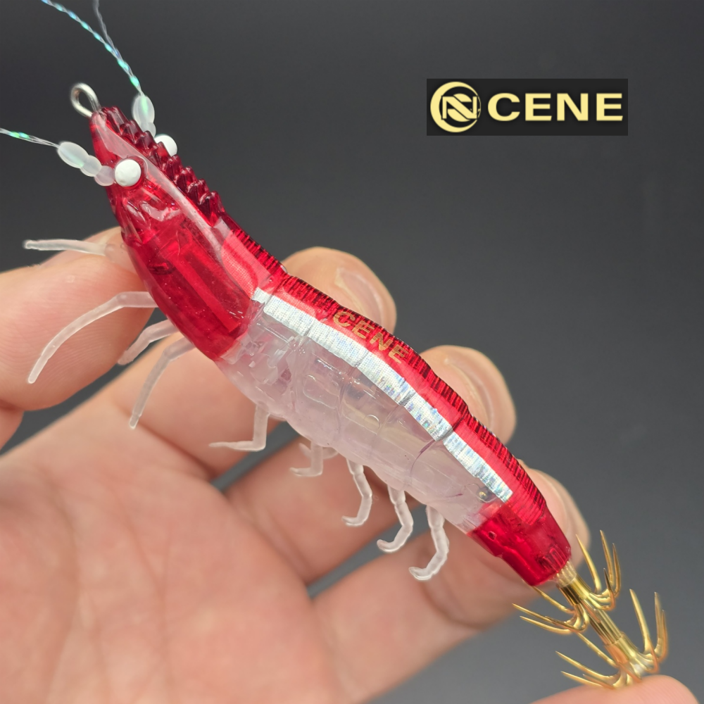 카포스 세네 조타 쉬림프 새우 에기 182 레드, 10cm(4인치) - 상품 이미지