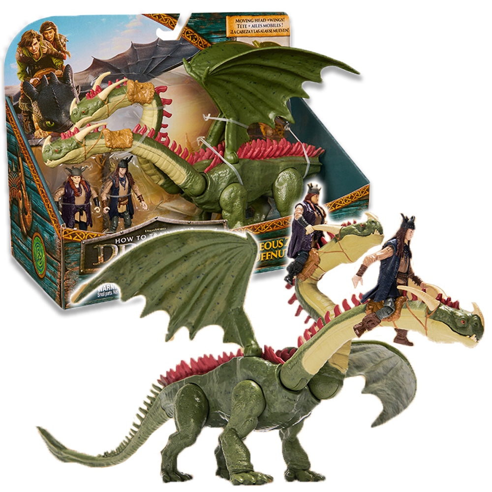 드래곤 길들이기 대형 공룡 피규어 장난감 40cm 발프 앤 벨치 쌍둥이 바이킹 피규어 이미지 6