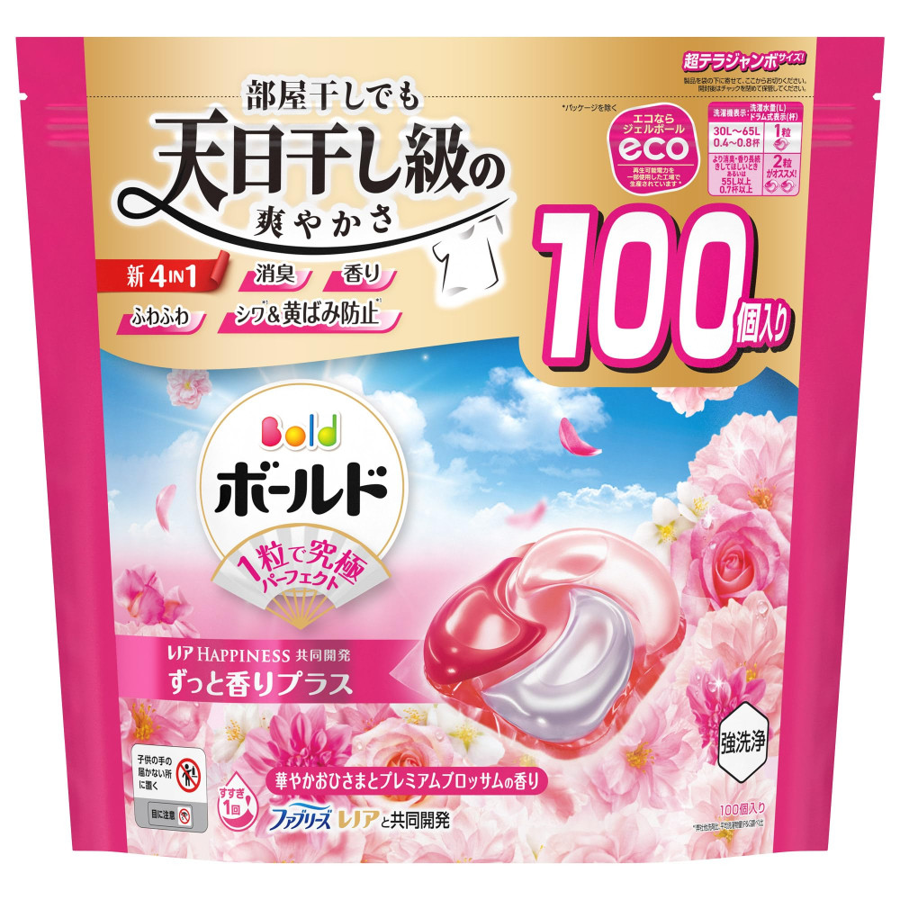 보르도 젤볼 캡슐 세탁 세제 100개입, 프리미엄 블로썸, 1개