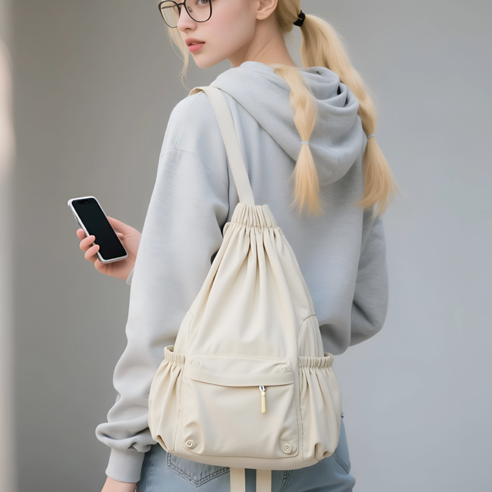 나일론 조리개 백팩 대학생 여행 가벼운 데일리 백팩 여행용 가방 CY800873