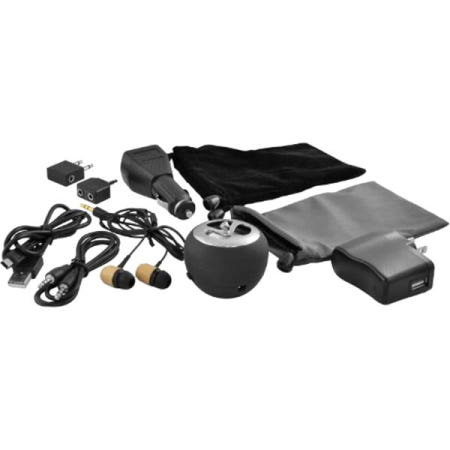 [해외]아이팟 액세서리, 에매틱 11인치 1개 MP3 액세서리 키트(우드 이어버드 및 휴대용 스피커 포함 [EI030]