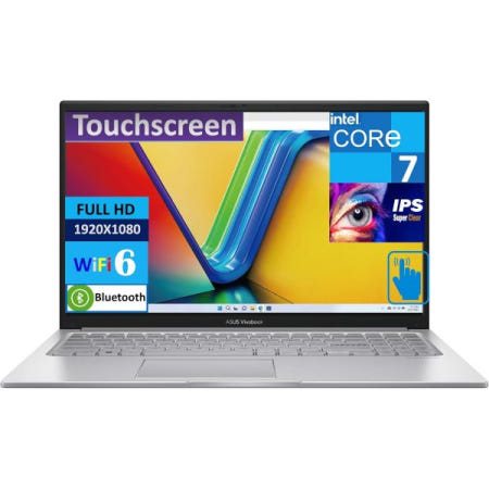 [해외]ASUS 비보북 15 비즈니스 노트북, 15.6인치 터치스크린 IPS FHD(1920x1080) 디스플레이(인텔 코어 7 150U(비츠 i7-1355U), 24GB RAM,