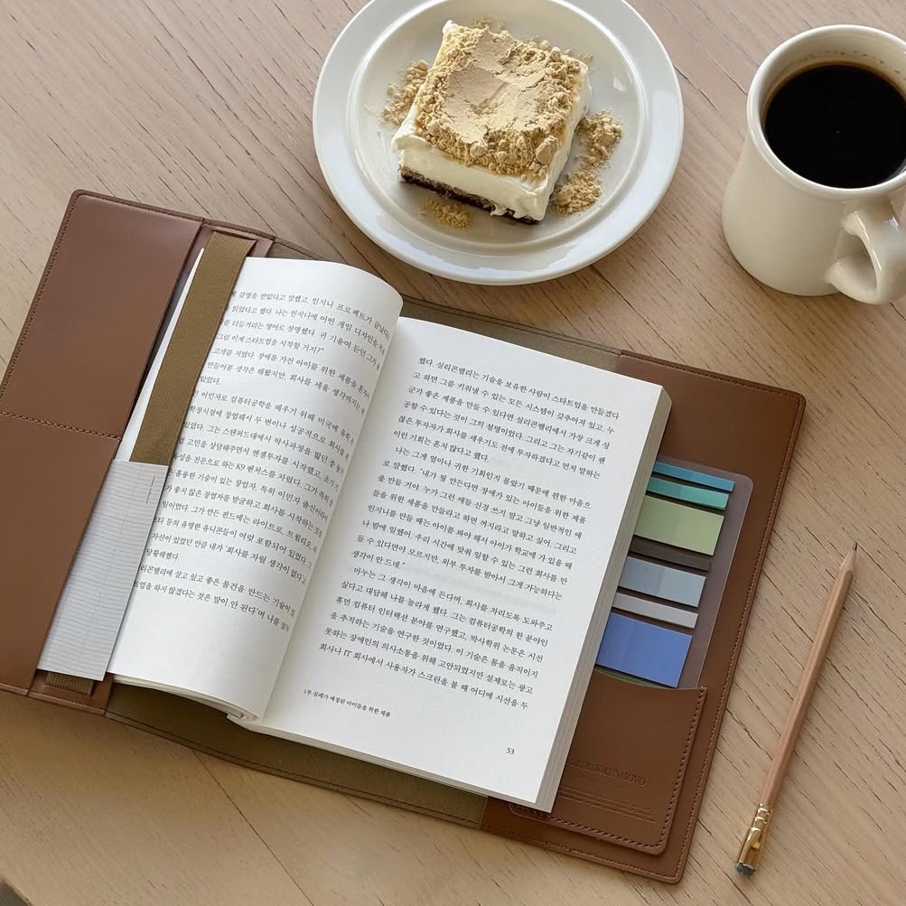 북커버 가죽 북파우치 교보문고 M 책커버 제품 이미지