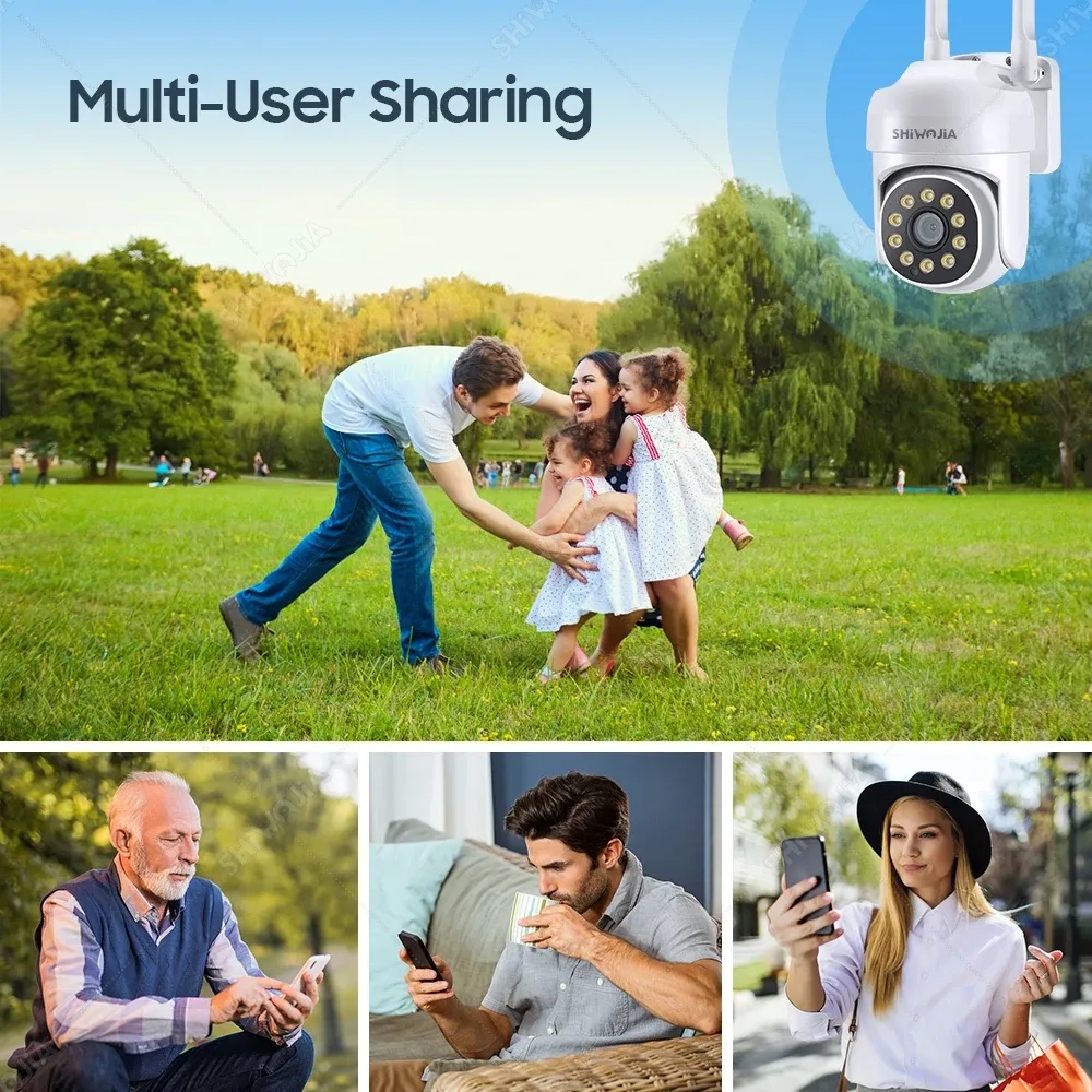 YCC365 Plus 4MP PTZ 무선 AI 사람 감지 홈 CCTV 양방향 영상 카메라 러시아 : 리모주마켓