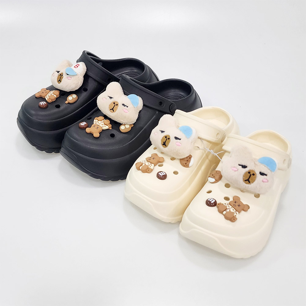 통굽슬리퍼 키높이 굽 높은 플랫폼 사무실 슬리퍼 7cm - 상세 이미지 2
