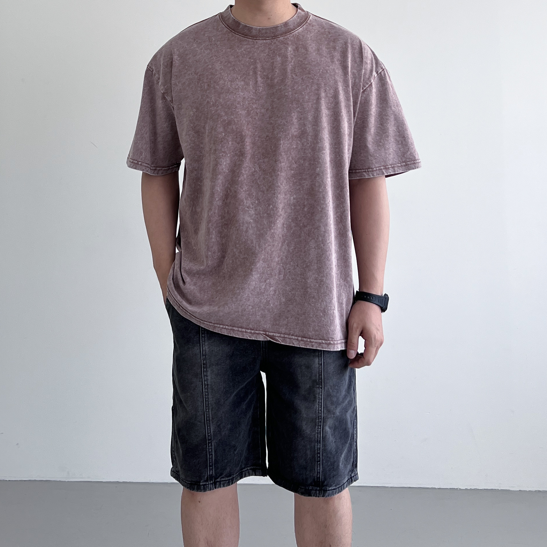 피그먼트반팔 두꺼운반팔티 10수반팔 - 상세 이미지 5