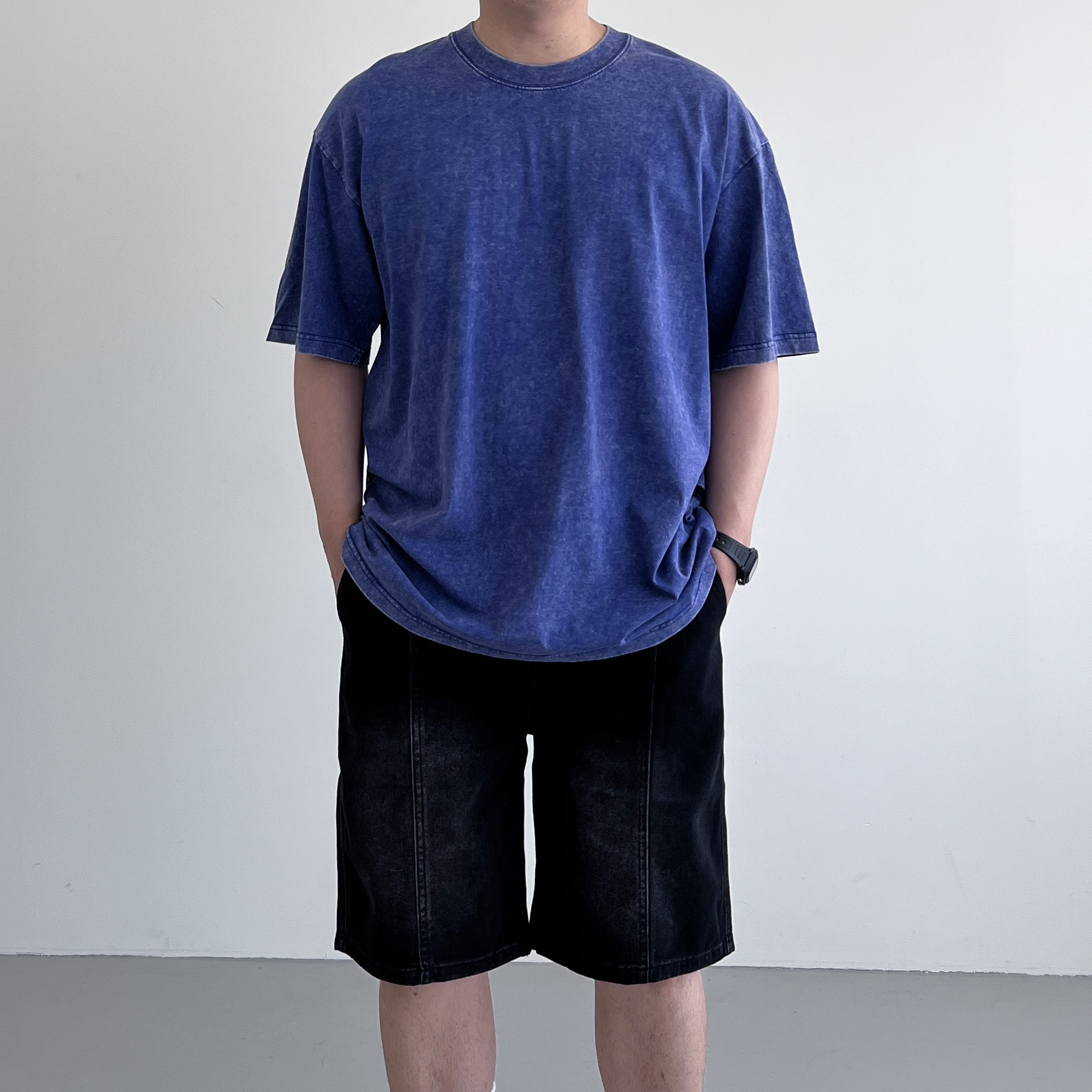 피그먼트반팔 두꺼운반팔티 10수반팔 - 상세 이미지 2