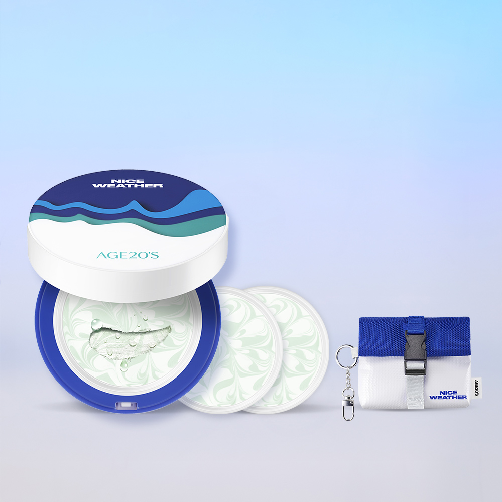 3개 구성) 에이지투웨니스 카밍 롱프로텍션 선팩트 12.5g 본품+리필2개 (SPF50+) 선쿠션 선크림 비건인증