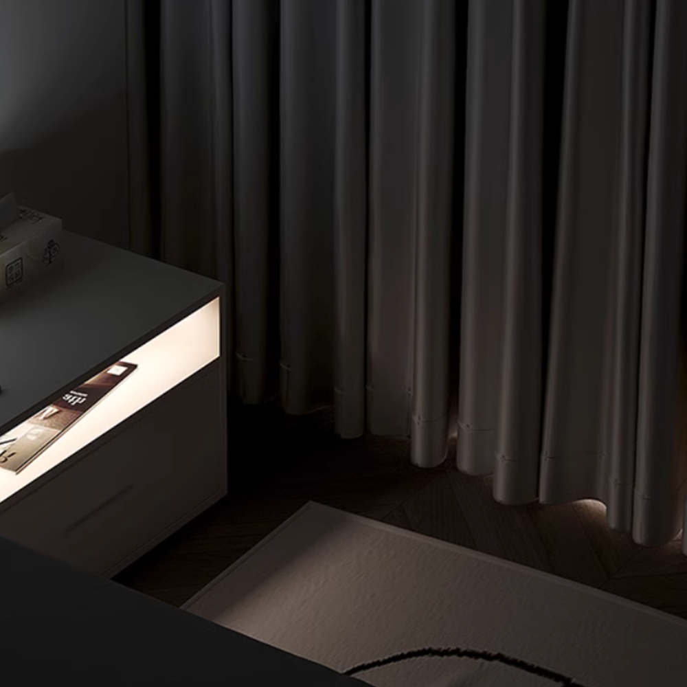 블랙암막커튼 블랙암막 암막커튼 차광커튼 2025년 신상품 방음커튼 침실커튼 아이방커튼 심플한 그레이 A