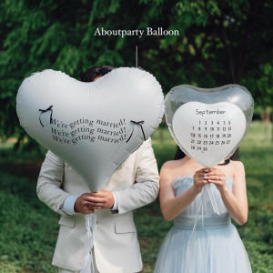헬륨 화이트 이너하트 화동풍선 브라이덜샤워 웨딩촬영 디자인1 폰트9 인천... 실사용 후기 | 효과 있을까? - 상품 이미지 2