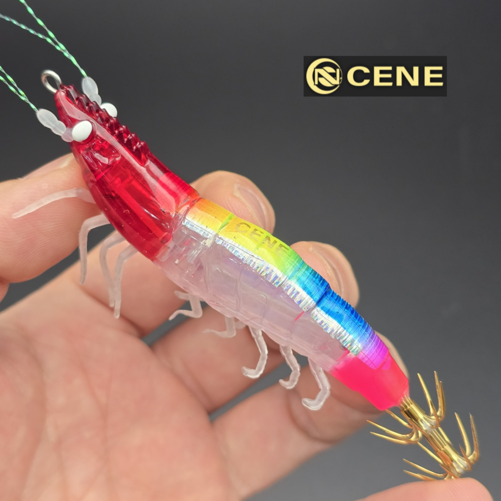 카포스 세네 조타 쉬림프 새우 에기 182 레드, 10cm(4인치) - 상세 이미지 3