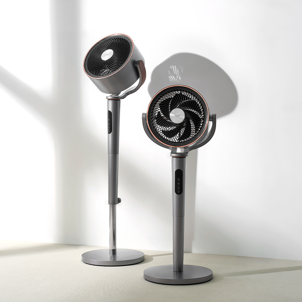 프롬비 타워스톰 3D 입체 회전 12단 BLDC 무소음 써큘레이터 선풍기 코퍼그레이