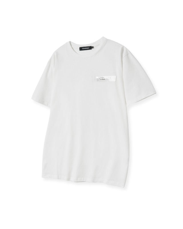 빈스모크 PVC Label T-Shirt  WHITE 티셔츠 - 상품 이미지