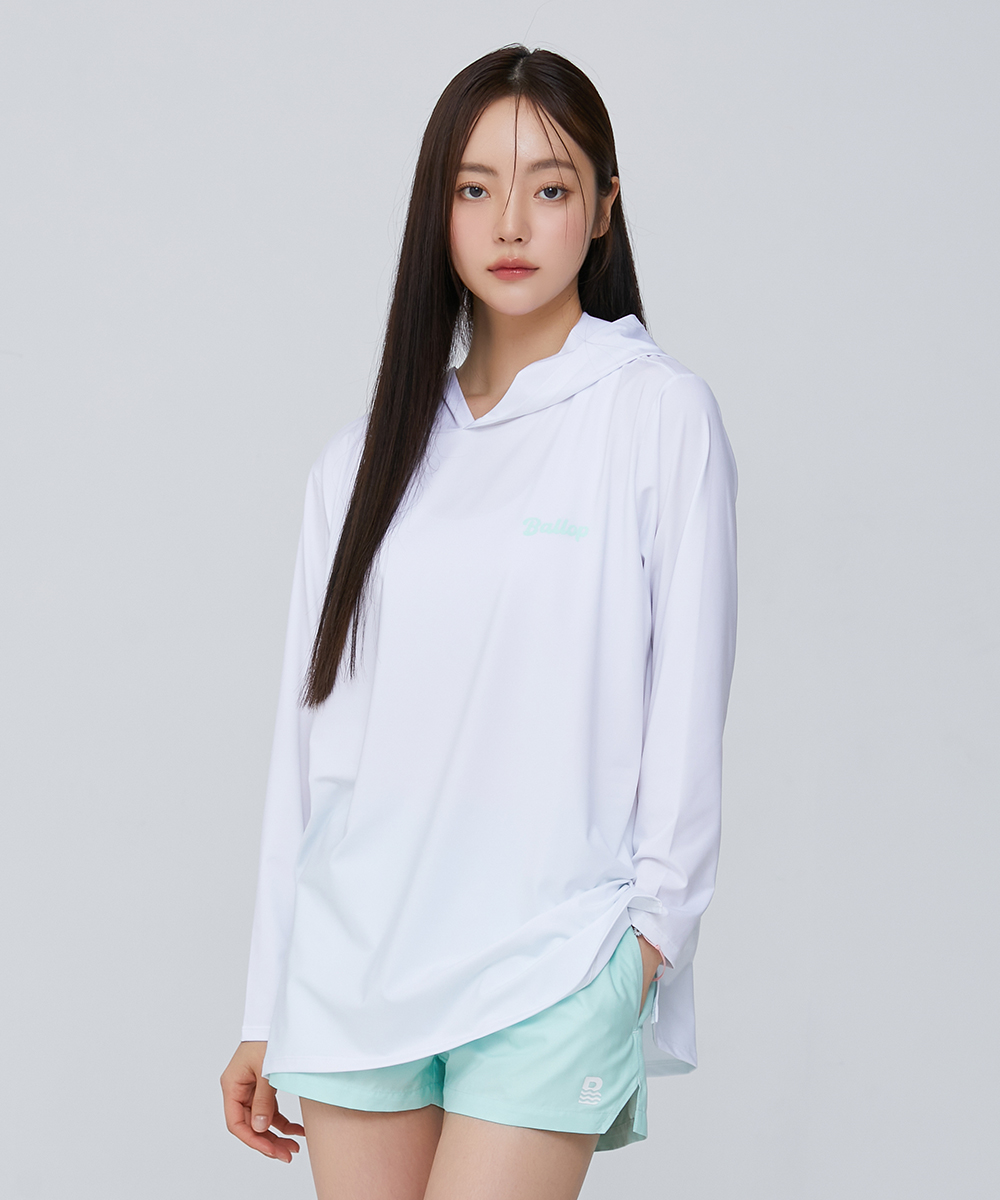 밸롭 임팩트 세미오버 후드티셔츠 화이트 2개 구매 시 추가할인 이미지 7