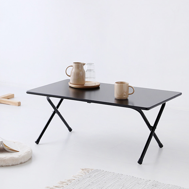 HOMATO 좌식 접이식테이블 80 SM-733NPL 래치드블랙 6481.8556