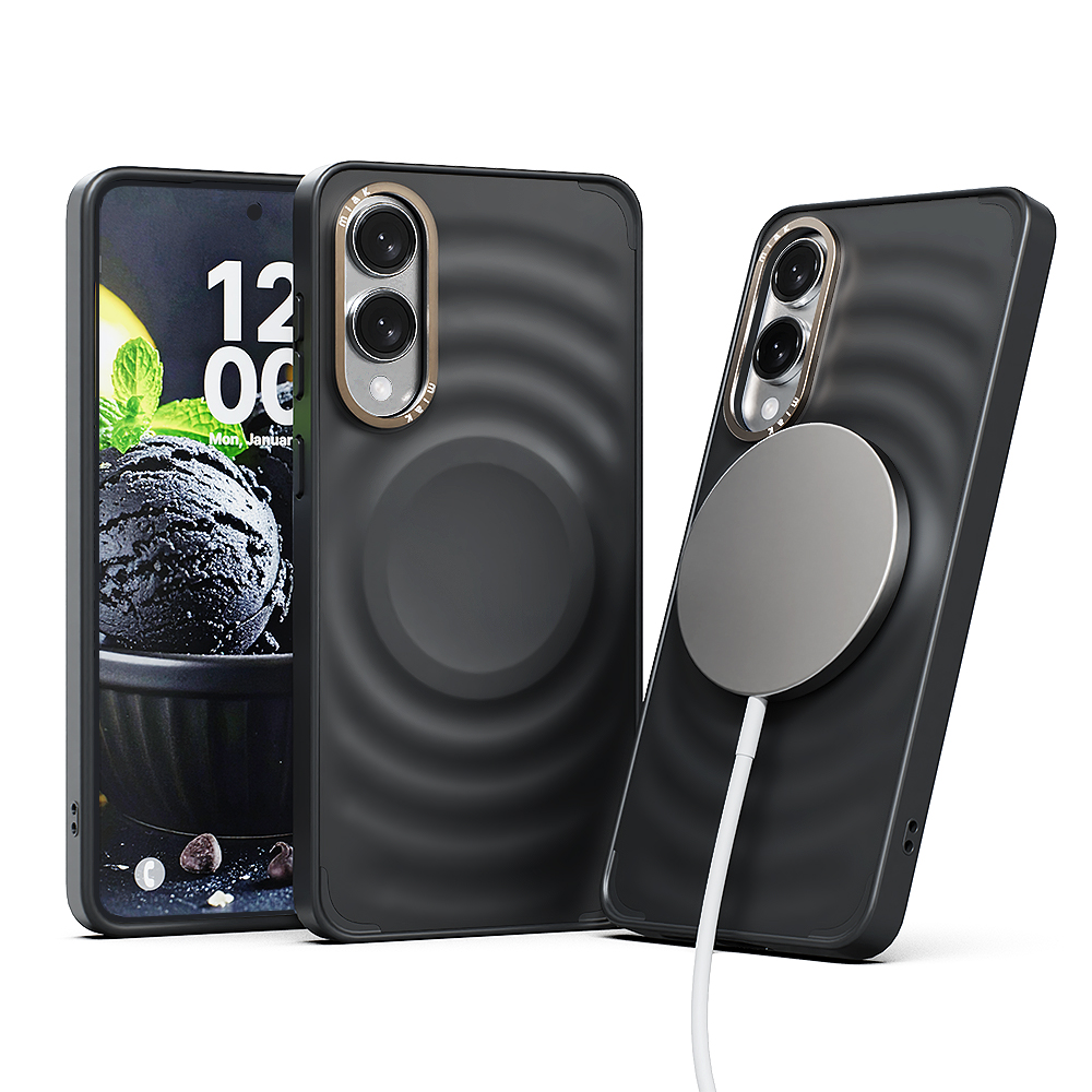 미아크 스쿱 맥세이프 케이스 블랙 소르베, 갤럭시S25 엣지