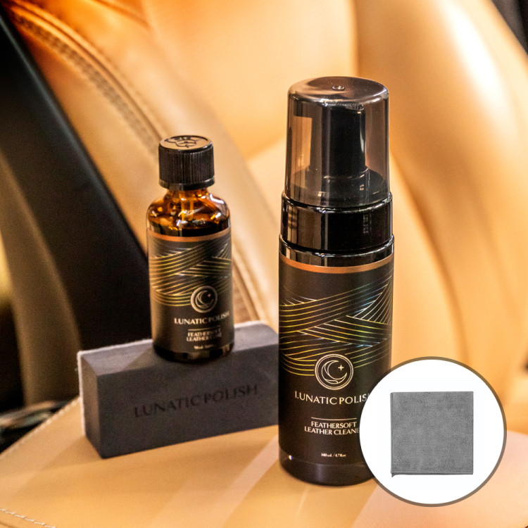 [루나틱폴리시] 페더소프트 레더케어 세트 (가죽크리너140ml+가죽코팅제50ml)
