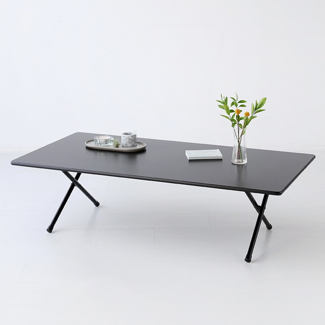 HOMATO 좌식 접이식테이블 120 SM-733NPL 래치드블랙 8590.6014