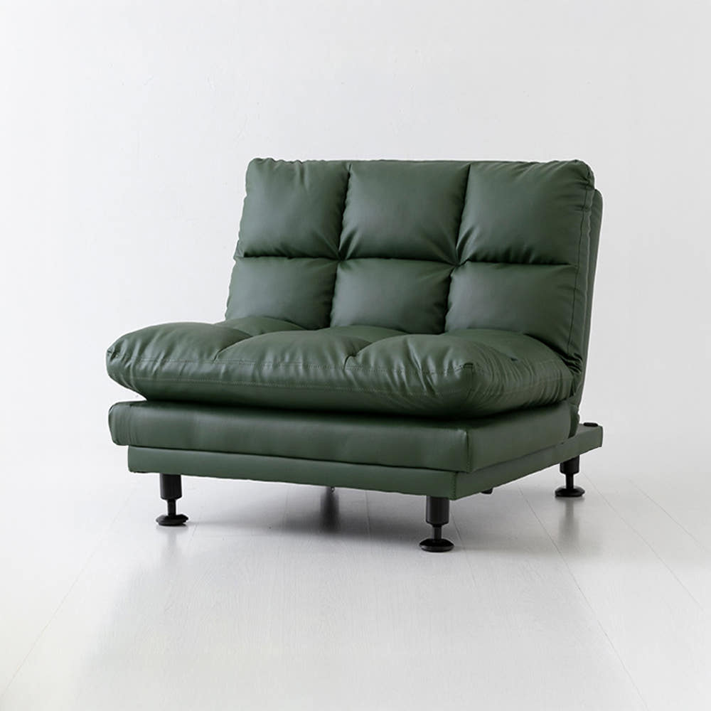 앰보 1인 멀티 소파 스툴미포함, 다크그린 5084.0213, 1인용