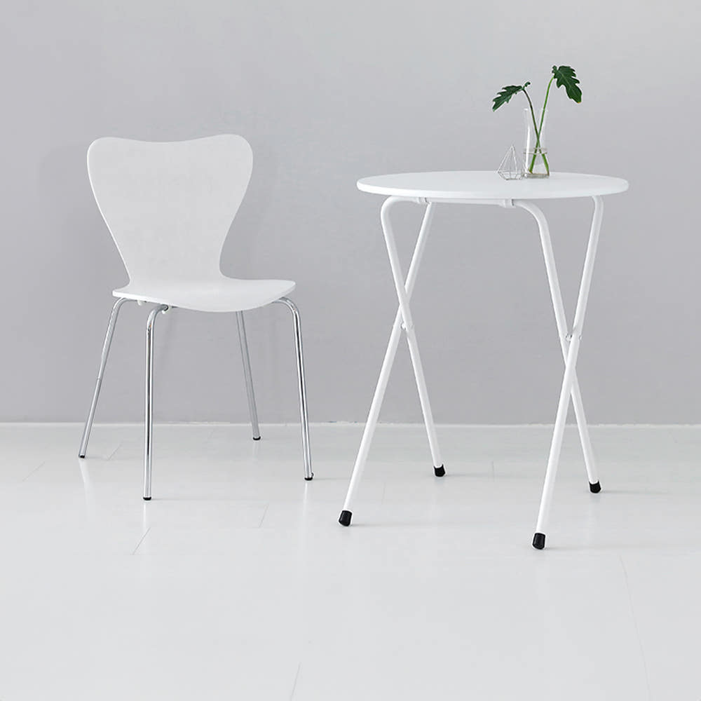 HOMATO 접이식테이블 라운드 D60 래치드블랙 4057.1573