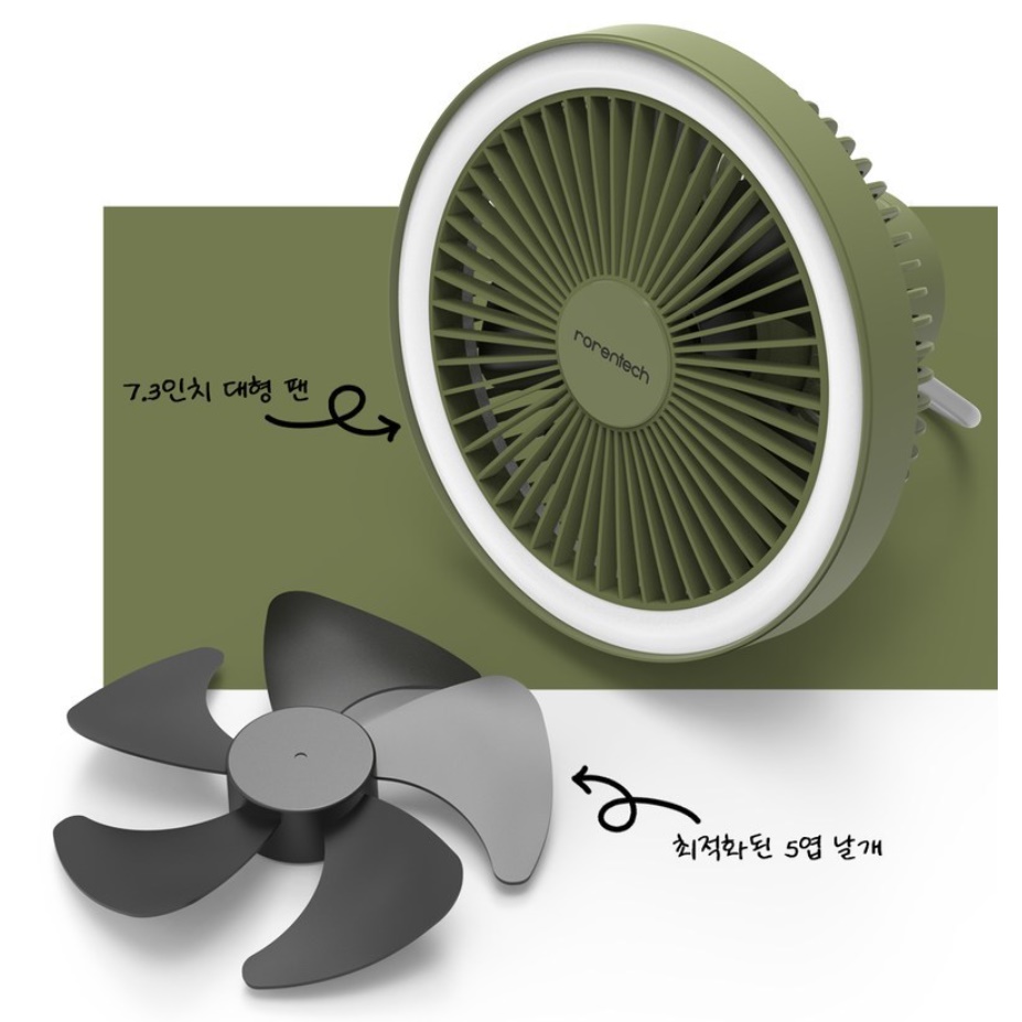 텐트선풍기 소형 작은 아이방 실링팬 텐트용 선풍기 - 상세 이미지 2
