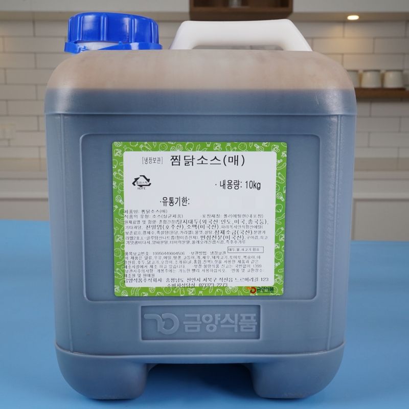 금양식품 안동 찜닭소스 매운맛 10KG 간장 찜닭양념 - 상품 이미지