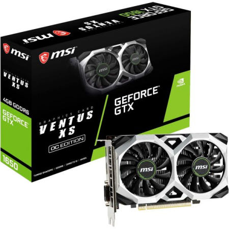 [해외]MSI GeForce GTX 1650 D6 Ventus XS OC 그래픽 카드 '4GB GDDR6, 1620MHz, 128비트, PCI Express x16 3세대, 디스플