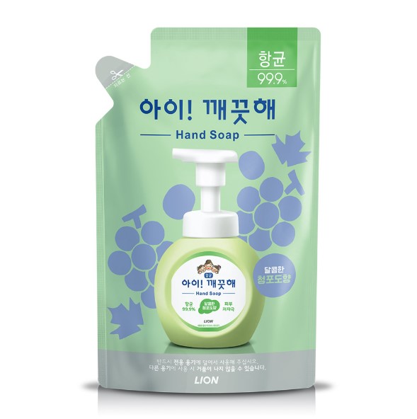 [LO] 아이깨끗해 거품형 청포도 리필 200ml (8127) 달콤한 청포도향 - 상품 이미지