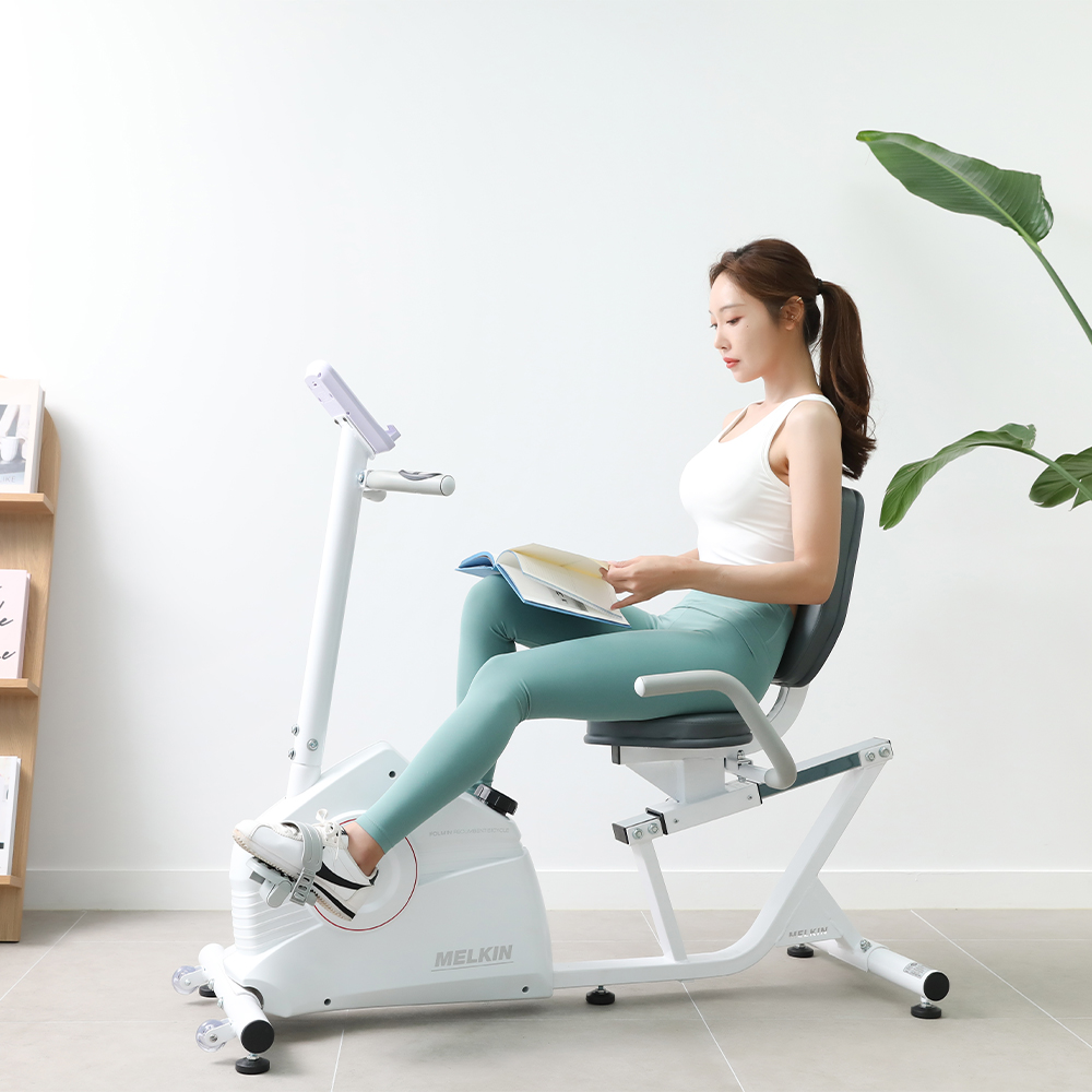 멜킨 좌식 폴민 바이크 가정용 사이클 실내 헬스 자전거 머신 유산소 운동 기구 홈트