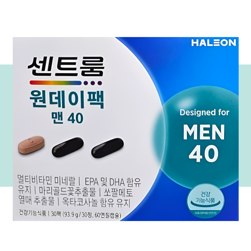 센트룸 원데이팩 맨40 올인원영양제 30정X1박스