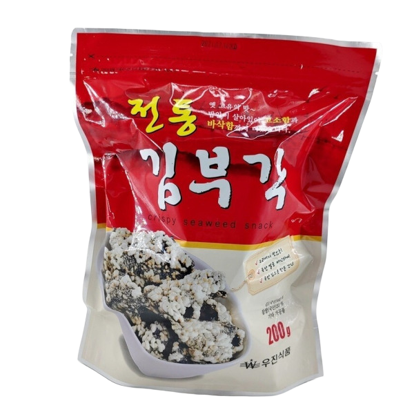 우진식품 바삭한 찹쌀 김부각 1봉 200g : 젠트글로벌