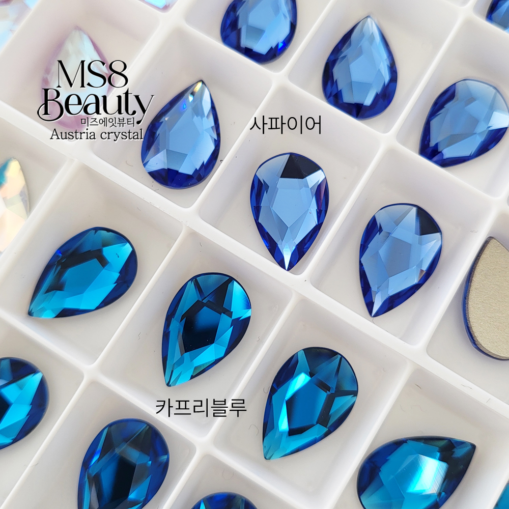 스와로브스키 2303 물방울 14mm 페어 3개 스와 오스트리아 크리스탈 스톤 이미지 6