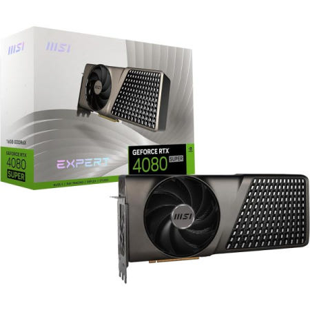 MSI [해외]MSI 게이밍 RTX 4080 슈퍼 16G 전문가 그래픽 카드(NVIDIA 슈퍼, 256비트, 익스트림 클록: 2625MHz, 16GB GDRR6X 23Gbps, HDMI/