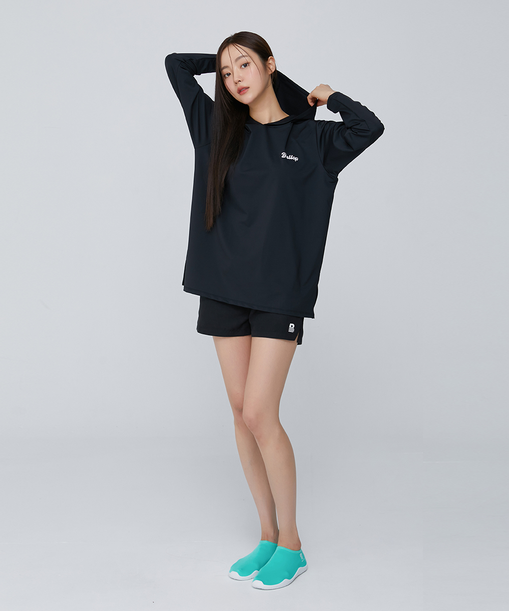밸롭 임팩트 세미오버 후드티셔츠 블랙 2개 구매 시 추가할인 이미지 8